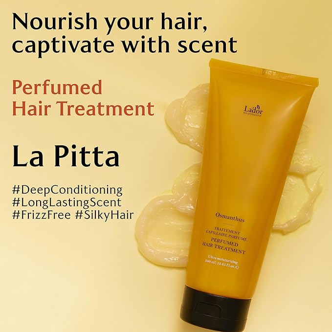 La’dor perfumed hair treatment for damaged, bleached & permed hair – anti-frizz, deep nourishing & hydrating hair mask – non-oily moisturizing glossy & silky finish 01 La Pitta 5 fl oz Korean haircare