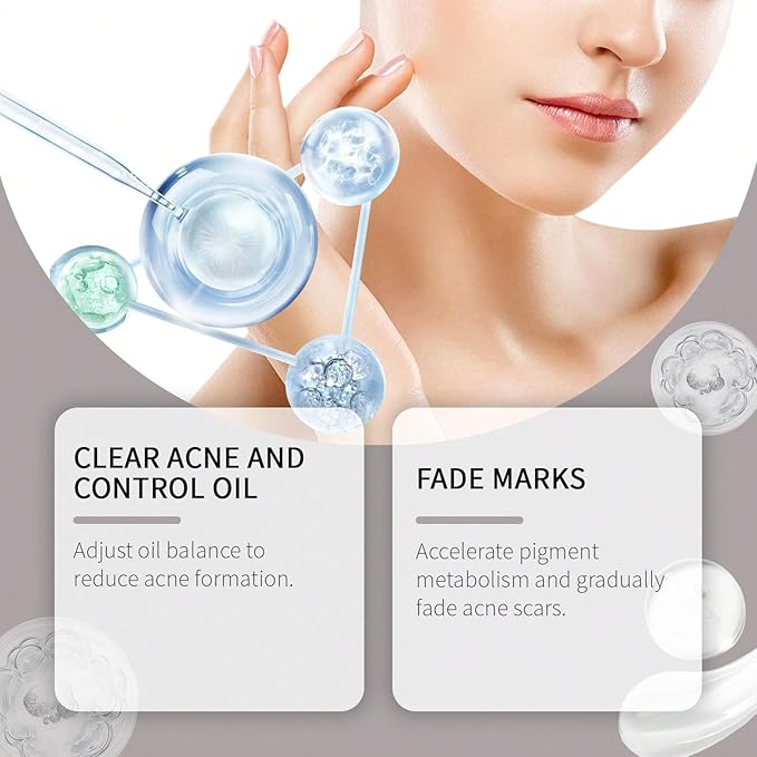 Skin Care Set for Wome's, Acne Soothing And Light Mark Care Sets & Kits, Ginseng Tree Essential Facial Skincare Gift Set With Moisturizing Cream, Cleansing Milk, Essence, Toner