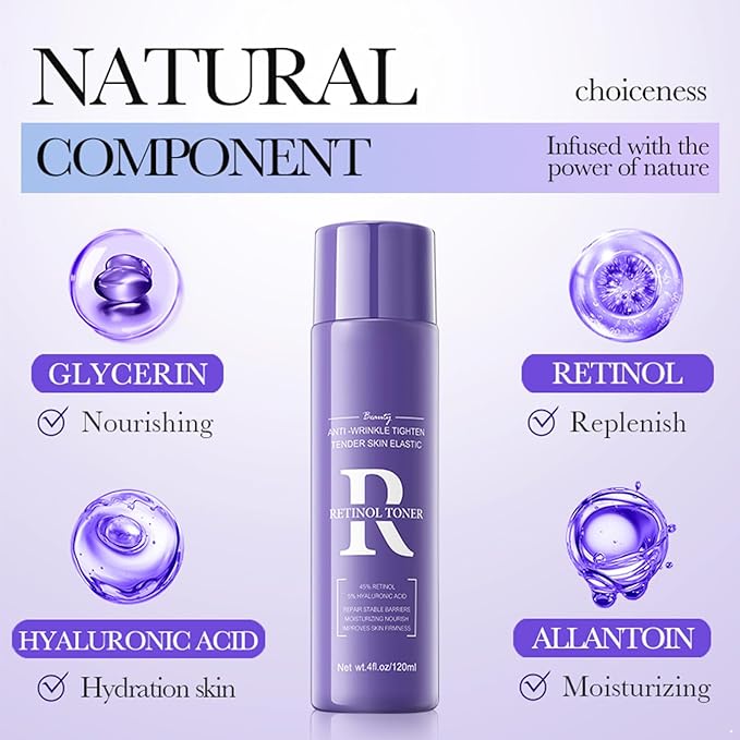 iiniim Lightweight Hydrating Toner - Soothing Daily Facial Water for Women's Skin Care Retinol One Size