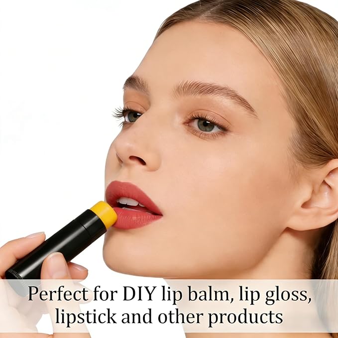 Value Pack of 100 Packs 5ml Empty Lip Balm Tubes, Leak-Proof Twist-Up Refillable Lipstick Containers for DIY Lip Balm，Lipstick, Lip Care Solid Perfume, Cosmetic Filling (BLACK)