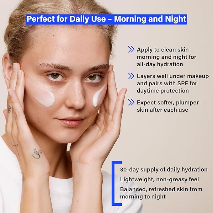 COATS Triple Moisture Water Cream – Preppy Skincare- Lightweight Gel Moisturizer, Non-Greasy, for Balanced Skin, Lightweight Hydration, Barrier Repair, Clean Ingredients, Fragrance-Free- 30 Day Supply