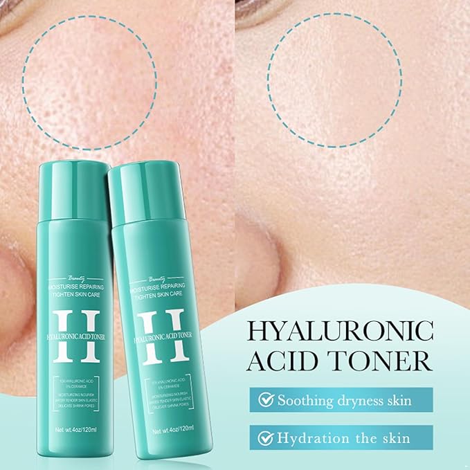 dPois Lightweight Hydrating Facial Water | Daily Moisturizing Toner for a Soothing Feel Hyaluronic Acid One Size