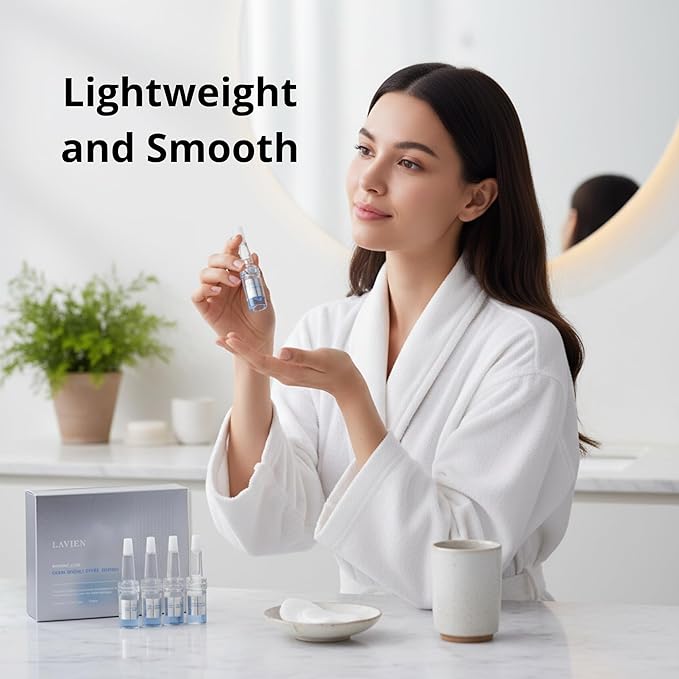 Lavien Medinic Line Carni Double Effect Ampoule - Concentrated Serum, Soy Isoflavone & Carnitine - Skin Protection, Damage Repair, Hydration - 2 ml-5 Bottle
