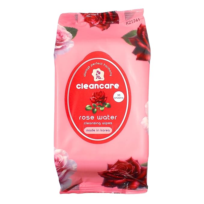 PB & JAY Cleancare Cleansing Wipes – 30 Count – Makeup Remover for Soft, Balanced Skin – Hydrating Korean Face Wipes for Sensitive Skin (Rose Water)