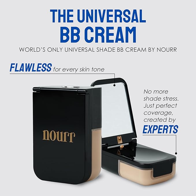 BB Cream – Hydrating Tinted Moisturizer with Buildable Coverage – Universal Shade for All Skin Tones – Lightweight Daily Wear Makeup with Natural Radiant Finish – 30ml