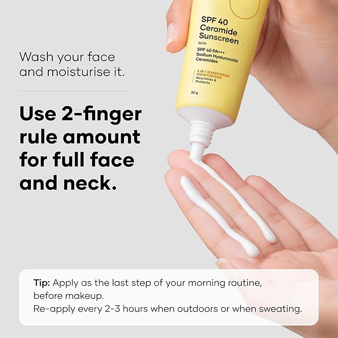 Cureskin SPF 40 Ceramide Sunscreen with Hyaluronic Acid & Ceramides | 2-in-1 Sunscreen Moisturizer, Broad Spectrum, SPF 40 & PA+++, 1.76 Ounce (Pack of 1)