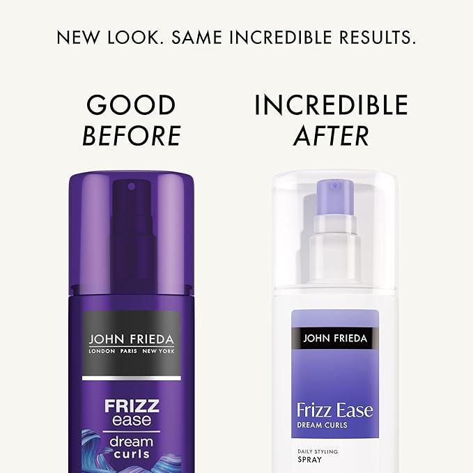 John Frieda Anti Frizz, Frizz Ease Dream Curls Daily Styling Spray for Curly Hair, Magnesium-enriched Formula, 6.7 Oz