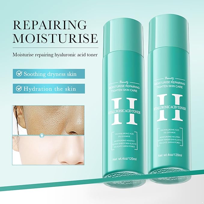 Refreshing Facial Water & Hydrating Toner - Daily Soothing Skin Care for Women Hyaluronic Acid One Size