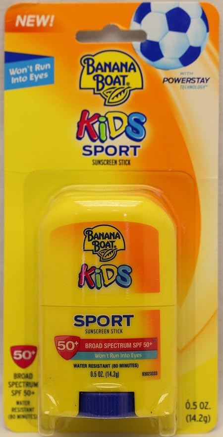 Banana Boat Spf#50+ Kids Sport Stick 0.5 Ounce (14ml) (6 Pack)