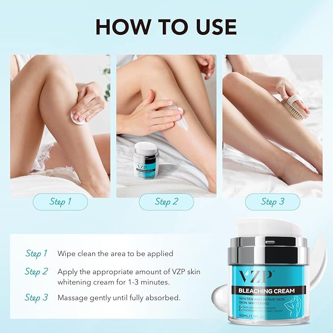 Skin Care - Skin Lightening & Bleaching Cream, Face Moisturizer with Vitamin C & Arbutin, Dark Spot Remover for Body & Intimate Areas, Underarm, Knees, Elbows, Inner Thigh, Private Parts- 1.7 Fl Oz