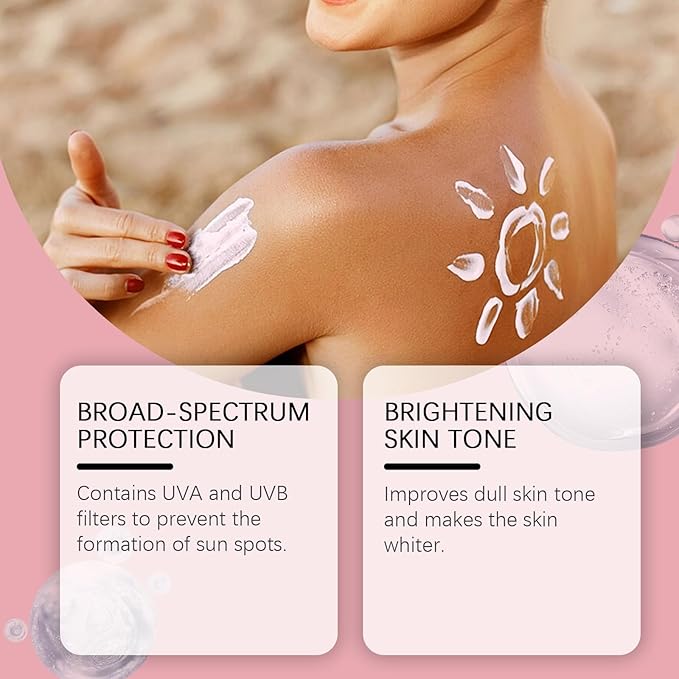 Women Sunscreen Lotion, Moisturizer Sun Screen, Lightweight under Makeup, Travel Essentials, Summer Essentials, Skin Care, Sunscreen