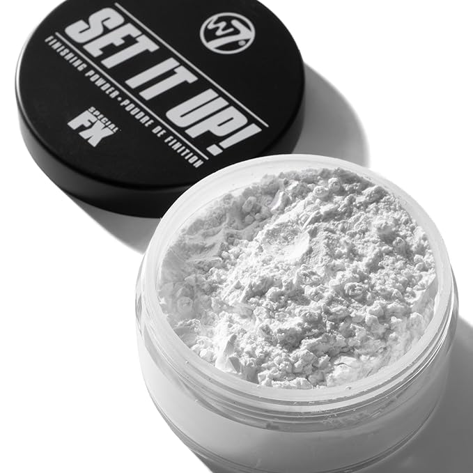 W7 Set It Up Loose Setting Powder & Precision Puff – Translucent, Feather-Light Finishing Powder & Soft Puff for a Flawless, Matte Finish – Easy, Mess-Free Application for Every Makeup Lover!