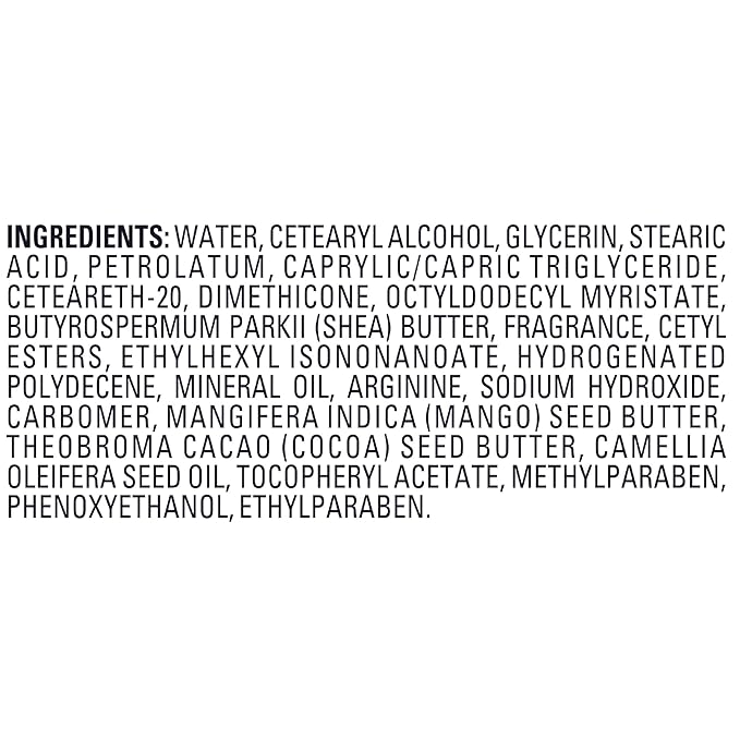 Jergens Rose Body Butter Lotion, Hand and Body Moisturizer with Camellia Essential Oil, for Indulgent Hydration, 7 Oz