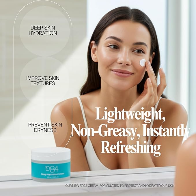 Korean Face Moisturizer with Hyaluronic Acid & Niacinamide – Deep Hydration Anti-Aging Cream for Women – Daily Face Cream for Dry Skin 50ml