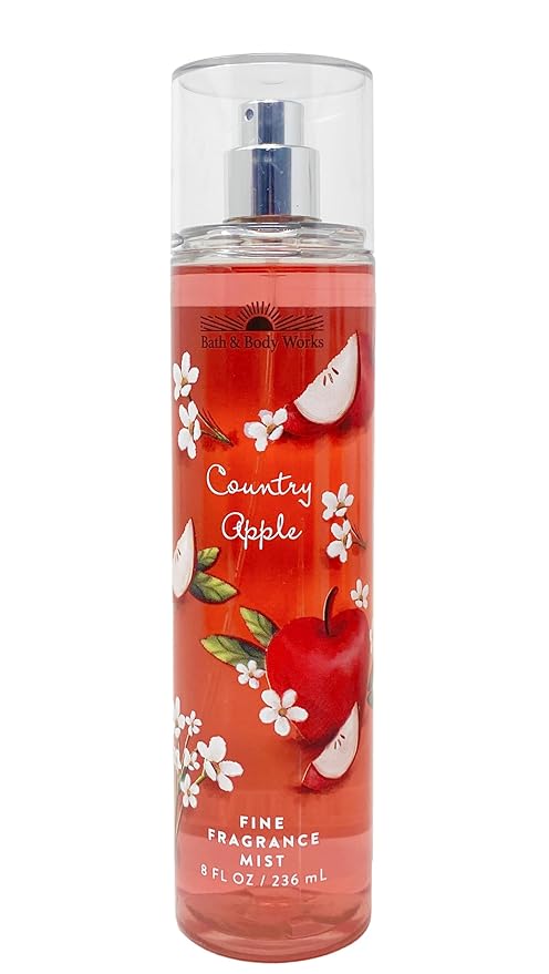 Bath & Body Works COUNTRY APPLE Deluxe Gift Set - Body Lotion - Body Cream - Fragrance Mist & Shower Gel Full Size