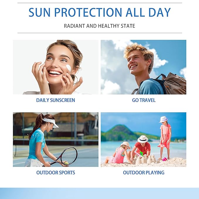 2Pcs Centella Sunscreen SPF 50, Lightweight Hyaluronic Acid Centella Asiatica Moisturizing Sunscreen, Face Sun Screen Long-Lasting Protection, Centella Madagascar Moisture Cream(1.69 fl.oz, 50ml)*2