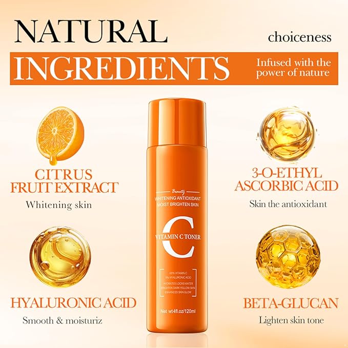 Yeahdor Clarifying & Soothing Facial Toner | Alcohol-Free Hydrating Water for Daily Skincare Vitamin C One Size