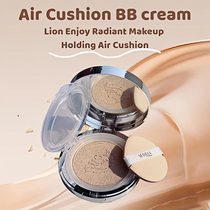 Radiant Wear Cushion BB Cream, Lightweight Natural Coverage Without Ashiness, Creates Hydrated Dewy Skin, Waterproof Sweat-Proof Long-Lasting Wear(03# Lvory White)