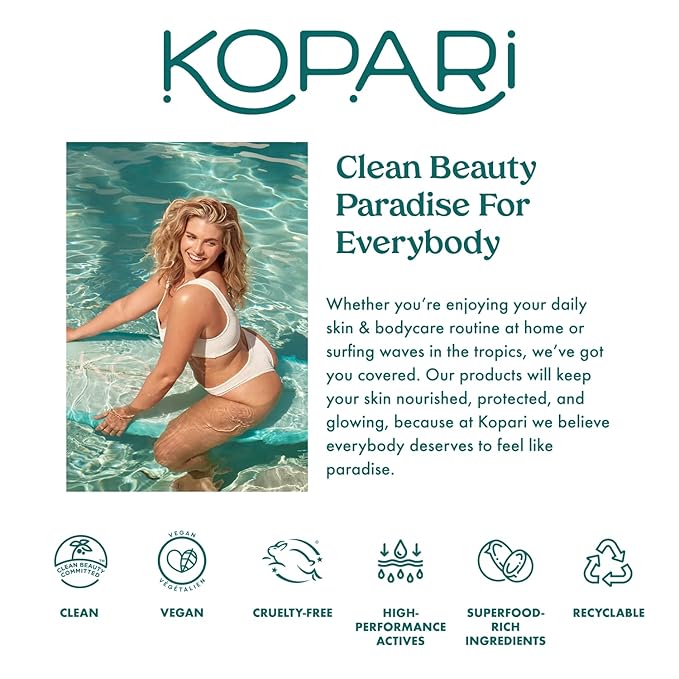 Kopari Star Bright Vitamin C Moisturizer with Starfruit & Niacinamide, Lightweight Formula Melts Into Skin, Brighten & Even Complexion, 1.7oz