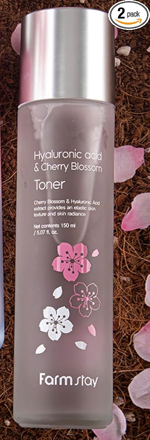Hyaluronic Acid & Cherry Blossom Toner, Hydrating & Firming Skin Brightening Facial Toner, 150ml