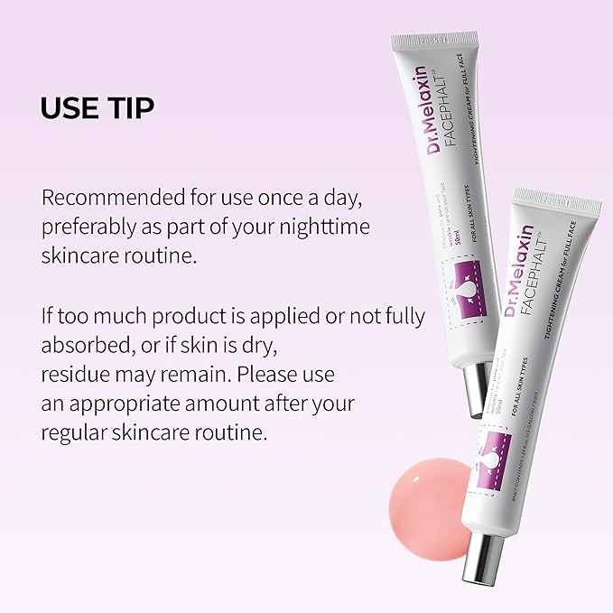 Dr. Melaxin Face Phalt Tightening Cream, 1.7 fl oz (50 ml), Pores, Lifting, Wrinkles, Hali, Sebum, Collagen, Volume, Calamine, Korean Skin Care, Korean Cosmetics