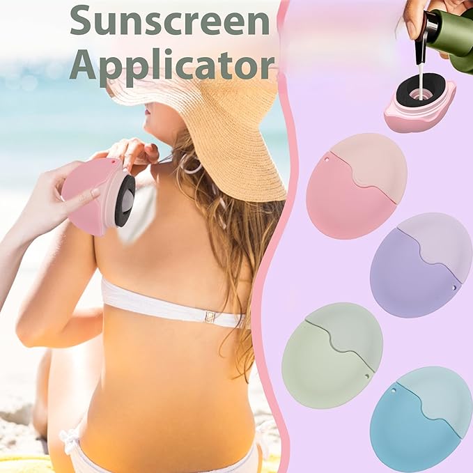 Sunscreen Applicator - Portable - BPA-Free Refillable Roll on Sponge Sunscreen, Suncream & Lotion Applicator For Kids, Adults & Families - Perfect Size for Travel (Blue)
