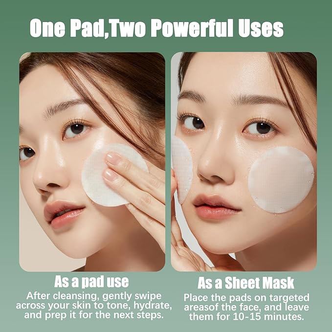 Madecassoside & Caffeine Toner Pads|Soothe Redness,Strengthen Barrier & Refine Pores with Centella Asiatica,Niacinamide | 110 Pads for All Skin Types
