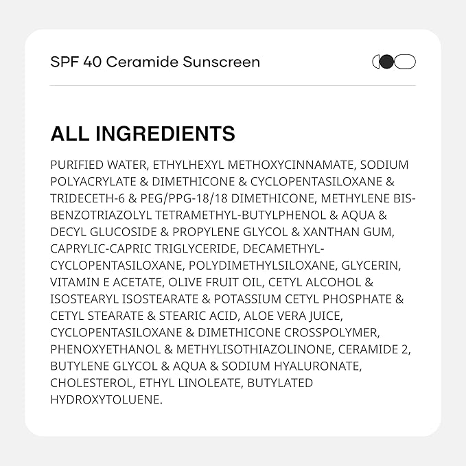 Cureskin SPF 40 Ceramide Sunscreen with Hyaluronic Acid & Ceramides | 2-in-1 Sunscreen Moisturizer, Broad Spectrum, SPF 40 & PA+++, 1.76 Ounce (Pack of 1)