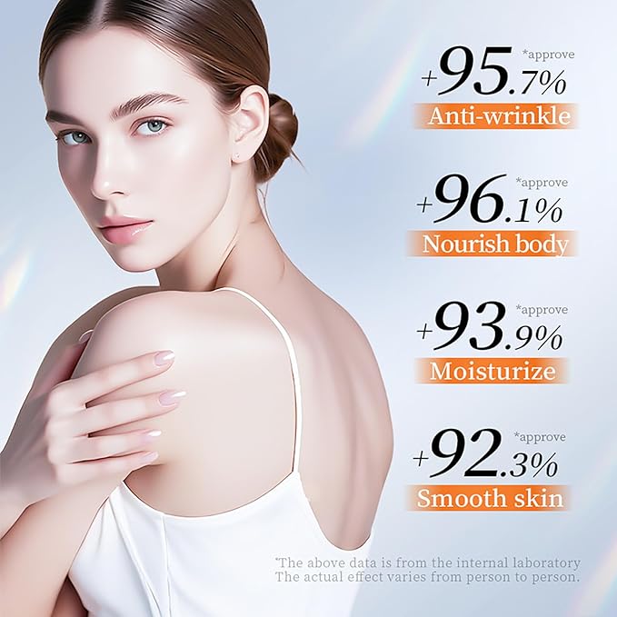 Collagen & Snail Mucin Body Moisturizer - Hyaluronic Acid Cream for Deep Hydration, Skin Firming & Wrinkle Reduction - All Skin Types Body Lotion, 300g/10.58oz