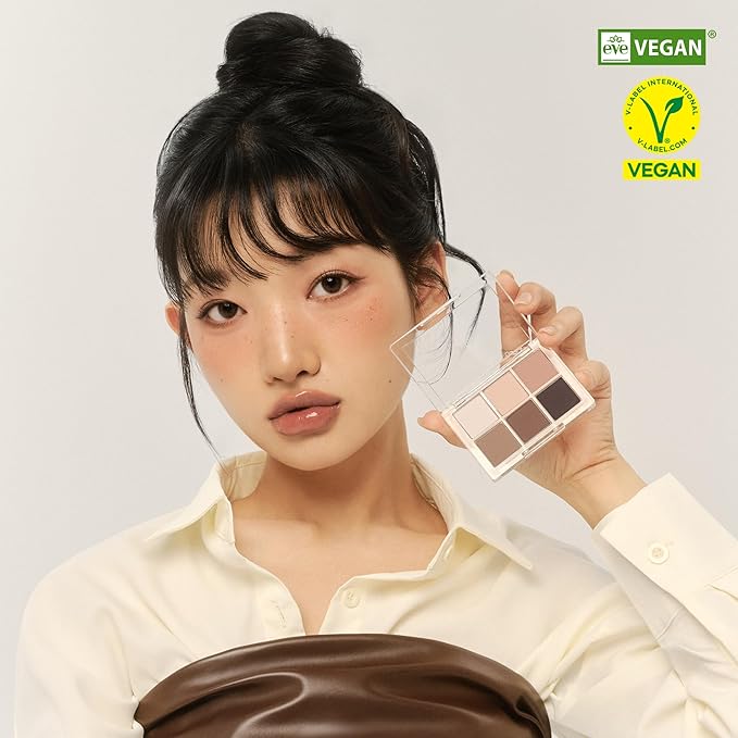 BBIA Ready To Wear Eye Palette - Ultimate Eyeshadow Palette Blendable & Buildable Shade Soft Texture Shimmer Finish Gorgeous Pearls Daily Eye Shadow Colors Vegan Korean Eye Makeup (02 MOOD BLUSH)