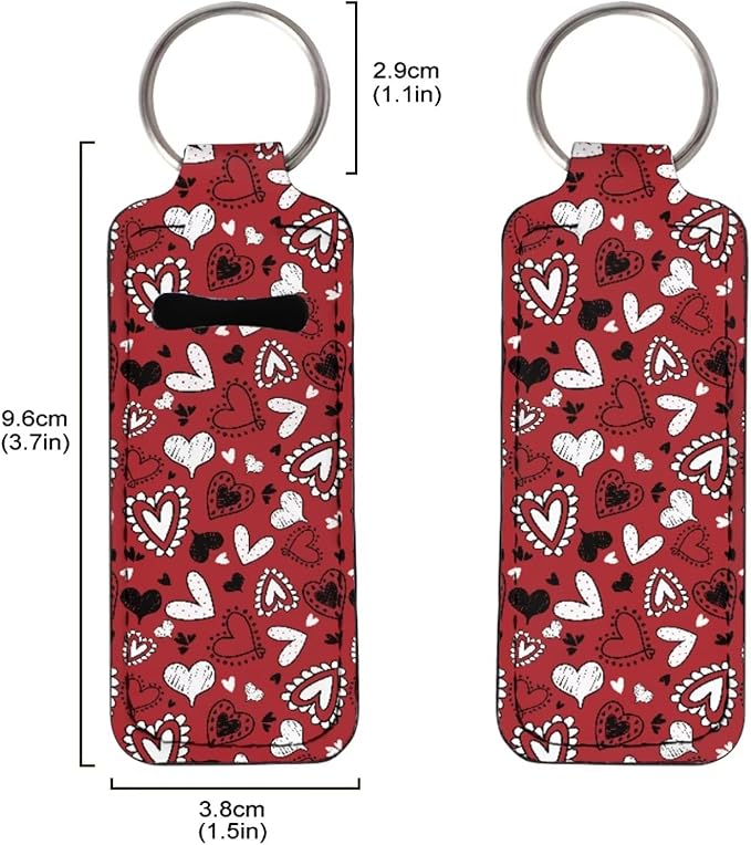 Pensura Chapstick Holder Keychain Fashion 5 Pcs Car Keychain Holder Portable Chapstick Holder Keep from Scratched and Dust