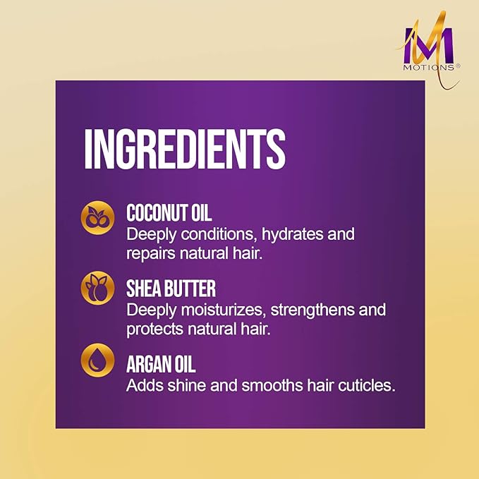 Motions Style and Create Versatile Foam Styling Lotion - For Use on All Hair Types, Lightweight Formula, Contains Shea Butter, Argan Oil, & Coconut Oil, 8.5 oz