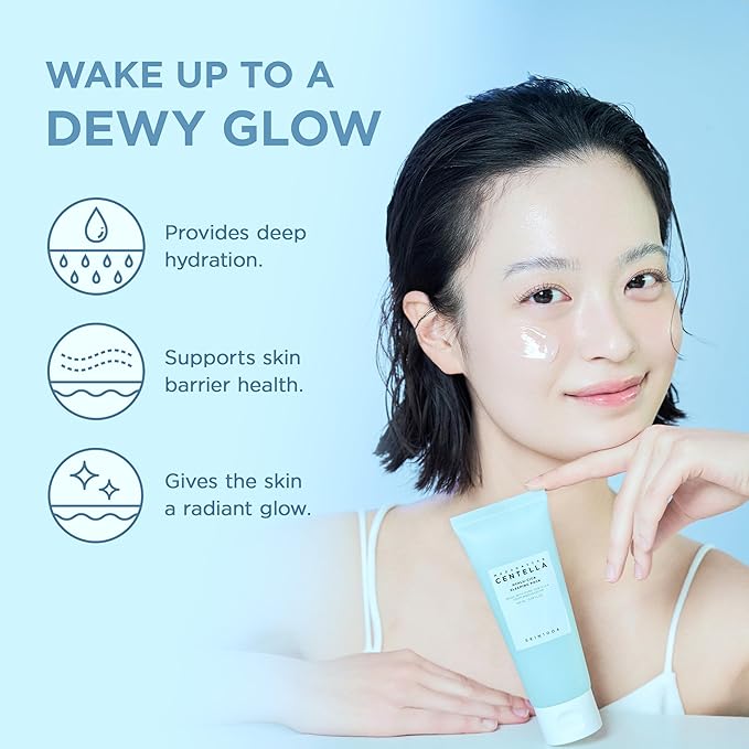 SKIN1004 Hyalu-CICA Sleeping Pack 3.38 fl.oz, 100ml Melatonin Hyaluronic Acid Centella Asiatica Extract Moist and Revitalization Multi Care Solutions
