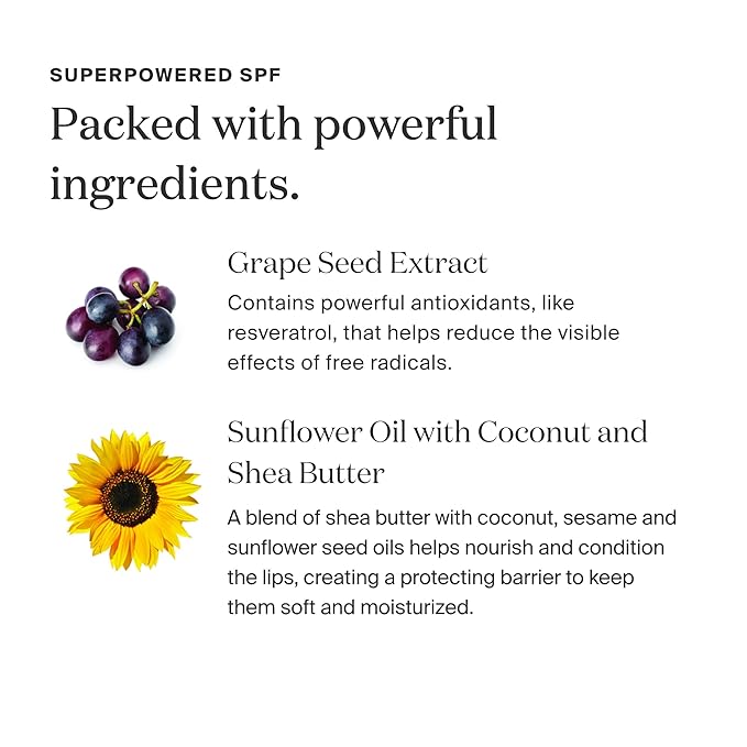 Supergoop! Lipscreen Shine SPF 40, 0.34 fl oz - Water-Resistant Clear Lip Gloss - Broad Spectrum SPF Lip Balm with Grape Seed Extract, Sunflower Seed Oil & Kelp Extract - Non-Sticky Formula