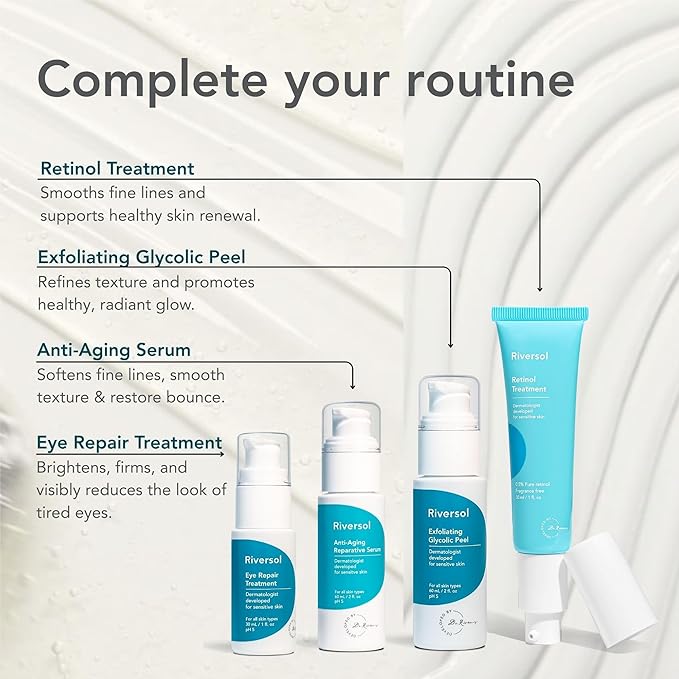 Riversol Daily Face Moisturizer for Normal to Dry & Rosacea-Prone Skin | Fragrance Free Lightweight Hydrating Cream | Redness Relief w/Vitamin C & E | Dermatologist Developed | 4 Month Supply