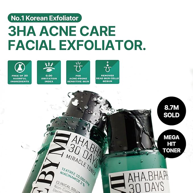SOME BY MI AHA BHA PHA 30 Days Miracle Toner & Miracle Cream & Miracle Serum
