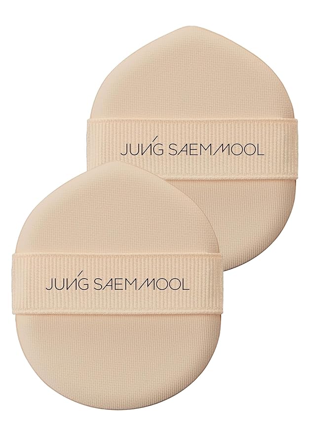JUNG SAEM MOOL Cushion Puff | Easy-Tap Foundation Puff (2pc)