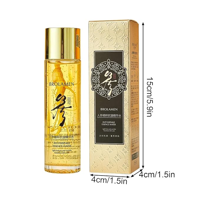 Ginseng Extract Wrinkle Resurfacing Water Brightening Moisturizer Brightens Skin Complexion Nourishing Toner 120ml