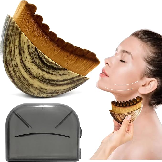 Lymphatic Contour Face Brush, Lymphatic Drainage Massager for Face, Ergonomically Designed to Fit The Skin Precisely.