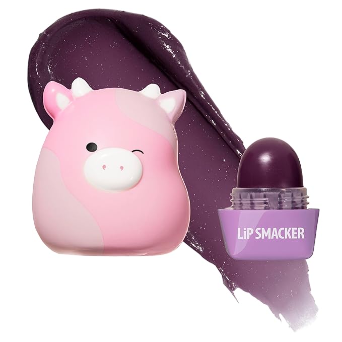 Lip Smacker Squishmallows Moisturizing Lip Balm, Fun Soft Squishy Collectible Top, Hydrates & Smooths – Patty