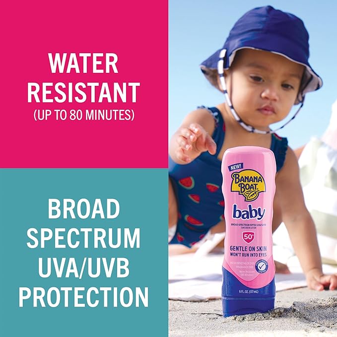 Banana Boat Baby Lotion, SPF60+, 6oz
