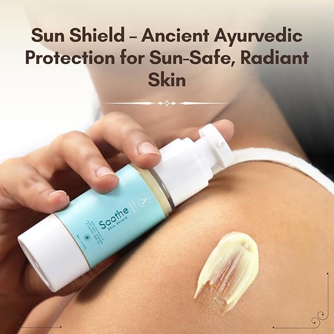 ADHYAY Soothe Natural Sunscreen with Red Raspberry Seed Oil, Carrot Seed Oil, Avocado & Aloe Vera – Chemical-Free Broad Spectrum Sun Protection for Face & Body – Non-Greasy, Travel Size – 30ml