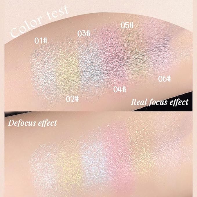Pink Cream Glitter Shimmer Metallic Eyeshadow Palette Makeup, Natural Single Mini Instant Holographic Eyeshadow For Women, Sombras Crema Para Ojos, Talc, Paraben & Cruelty Free