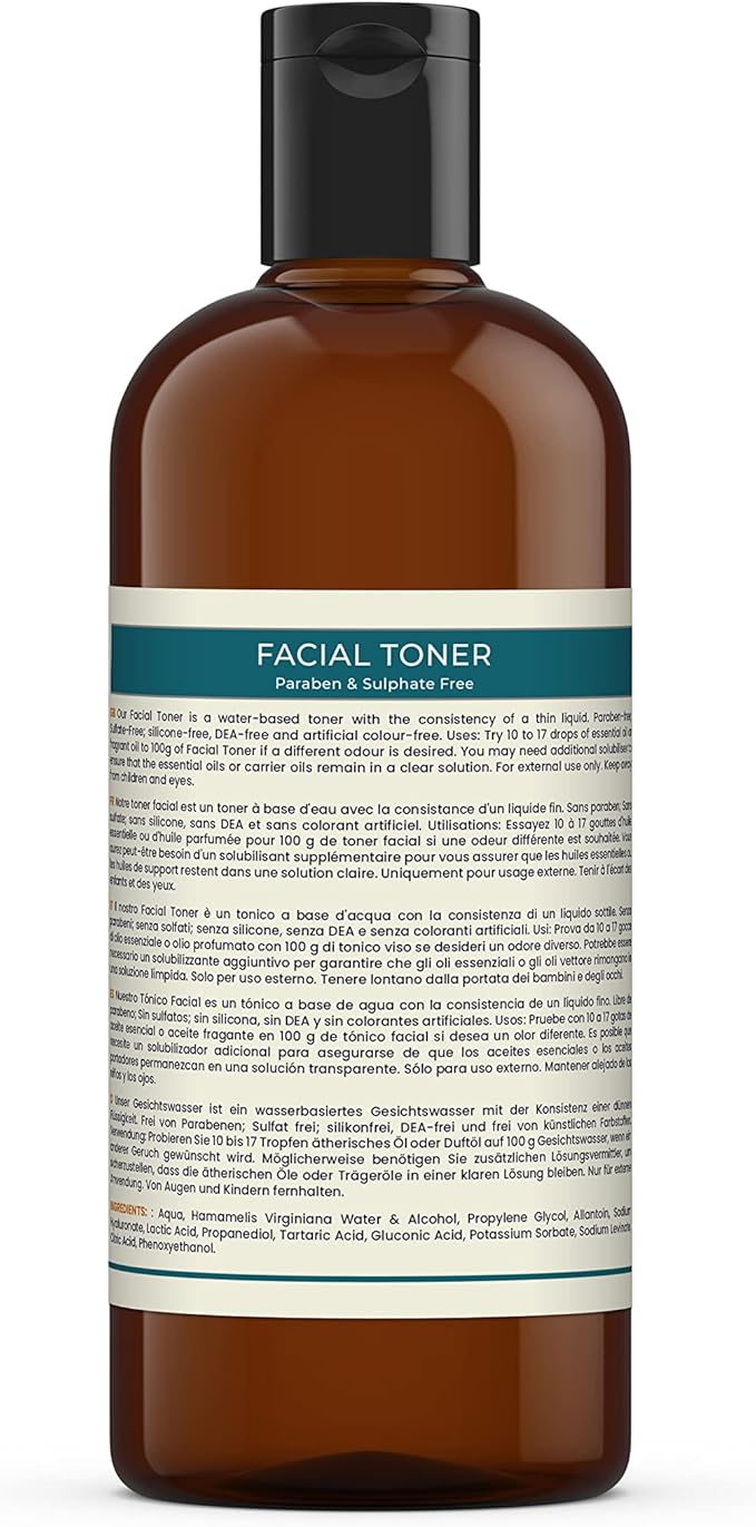 Facial Toner - S&P Free - Botanical Skincare Base - 1Kg