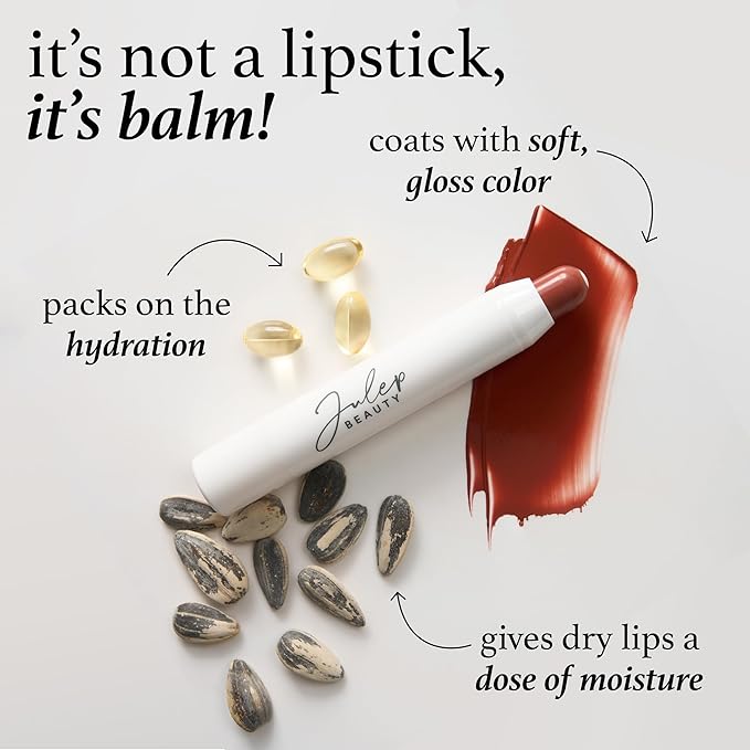 Julep It's Balm Tint of Color Lip Balm - Almond Nude | Hydrating Lip Color with Vitamin E Core | Natural Gloss Finish | Vegan & Cruelty-Free