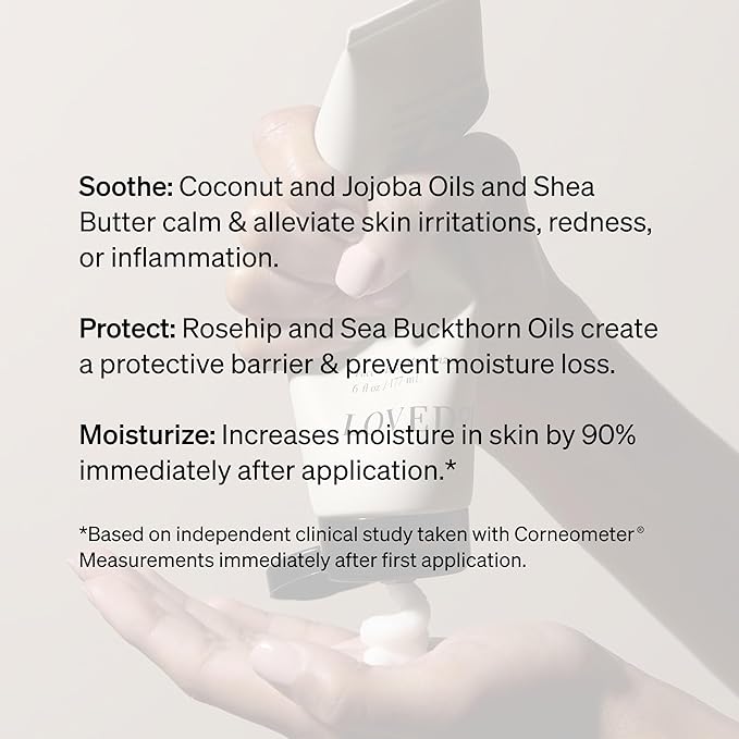 Loved01 Daily Face & Body Moisturizer, John Legend Skincare, Fragrance-Free & Non-Greasy Shea Butter Cream, Deep Hydrating Formula for Dry & Sensitive Skin, Vegan & Cruelty-Free, 2-Pack (6 oz each)