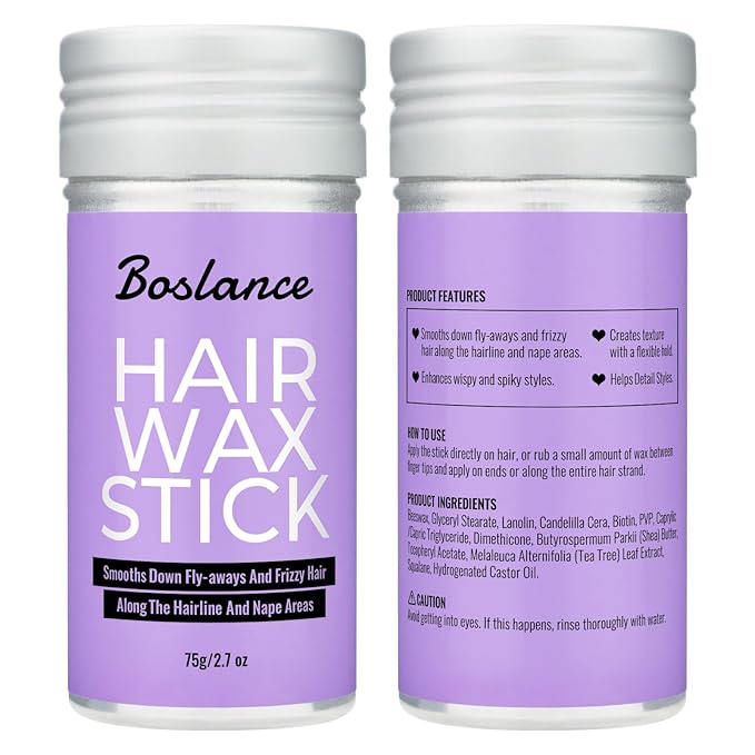 Hair Wax Stick - Smoothing Pomade for Flyaways, Women, Kids, and Slick Hairstyles