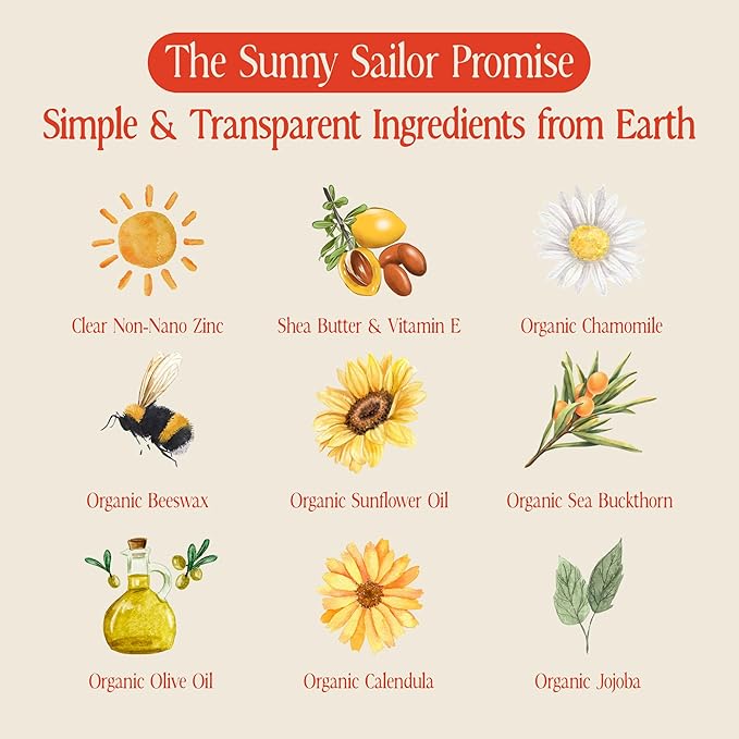 SPF 40 Sunscreen — Captain’s Classic Mineral Sunscreen for Babies, Broad Spectrum Protection Sunblock w/Organic Ingredients, Zero White Cast, 80 Min. Water Resistance (3.4 Fl. Oz.)