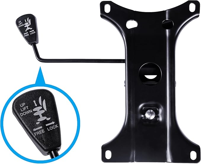 Frassie 28 inch Nylon Gaming Chair Base Replacement with Bottom Plate Stand Cylinder, 5 Casters (Black)