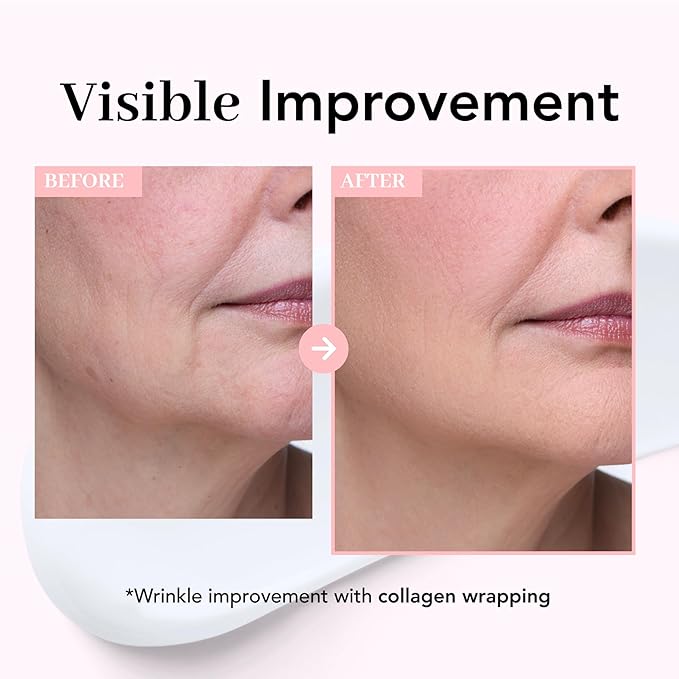 NOWATER Collagen Wrapping Mask, Elasticity Improving, Hydrating, Firming - Hydrolyzed Collagen & Peptide, Glass Skin Peel Off Mask, Korean Skincare for Face (2.4 fl.oz) (0.81 Fl Oz (Travel size))